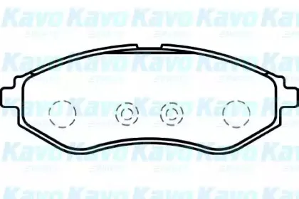 Комплект тормозных колодок, дисковый тормоз KAVO PARTS купить