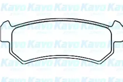 Комплект тормозных колодок, дисковый тормоз KAVO PARTS купить
