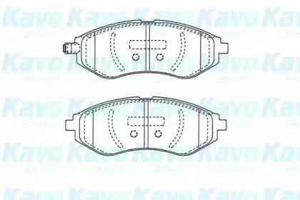 Комплект тормозных колодок, дисковый тормоз KAVO PARTS купить