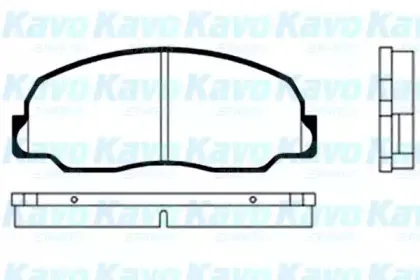Комплект тормозных колодок, дисковый тормоз KAVO PARTS купить
