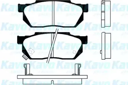 Комплект тормозных колодок, дисковый тормоз KAVO PARTS купить