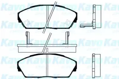 Комплект тормозных колодок, дисковый тормоз KAVO PARTS купить