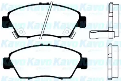 Комплект тормозных колодок, дисковый тормоз KAVO PARTS купить