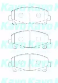 Комплект тормозных колодок, дисковый тормоз KAVO PARTS купить