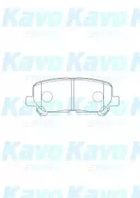 Комплект тормозных колодок, дисковый тормоз KAVO PARTS купить