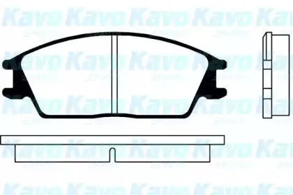 Комплект тормозных колодок, дисковый тормоз KAVO PARTS купить