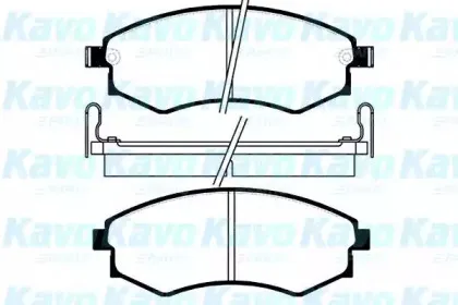 Комплект тормозных колодок, дисковый тормоз KAVO PARTS купить