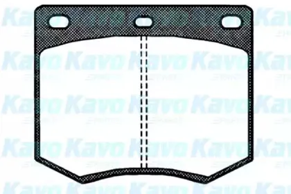 Комплект тормозных колодок, дисковый тормоз KAVO PARTS купить