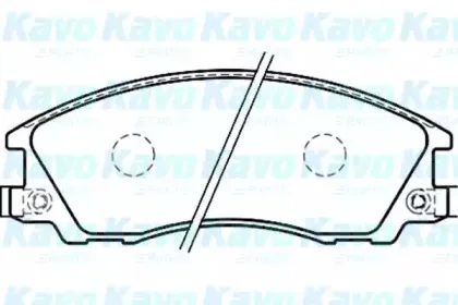 Комплект тормозных колодок, дисковый тормоз KAVO PARTS купить