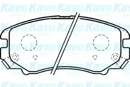 Комплект тормозных колодок, дисковый тормоз KAVO PARTS купить