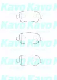 Комплект тормозных колодок, дисковый тормоз KAVO PARTS купить