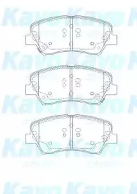 Комплект тормозных колодок, дисковый тормоз KAVO PARTS купить