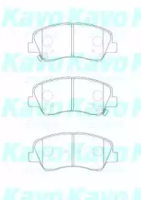 Комплект тормозных колодок, дисковый тормоз KAVO PARTS купить