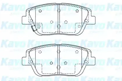 Комплект тормозных колодок, дисковый тормоз KAVO PARTS купить