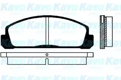Комплект тормозных колодок, дисковый тормоз KAVO PARTS купить