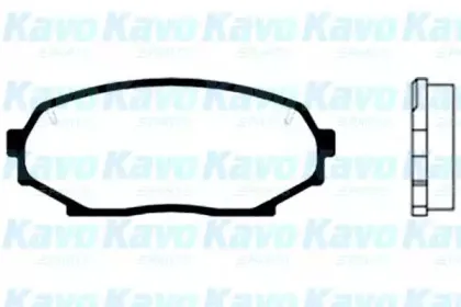 Комплект тормозных колодок, дисковый тормоз KAVO PARTS купить