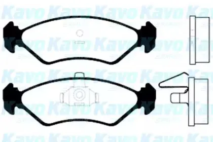 Комплект тормозных колодок, дисковый тормоз KAVO PARTS купить