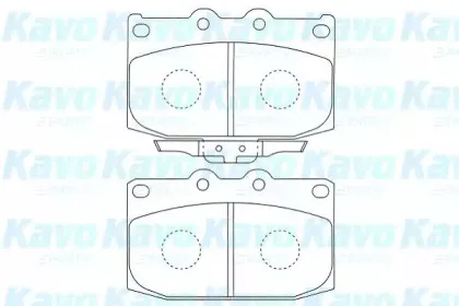Комплект тормозных колодок, дисковый тормоз KAVO PARTS купить