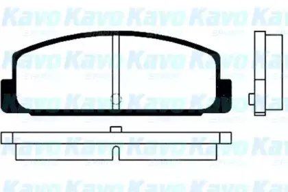 Комплект тормозных колодок, дисковый тормоз KAVO PARTS купить
