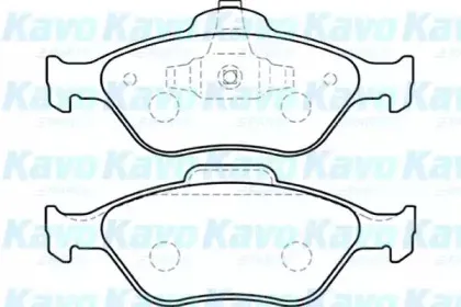 Комплект тормозных колодок, дисковый тормоз KAVO PARTS купить