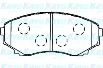Комплект тормозных колодок, дисковый тормоз KAVO PARTS купить
