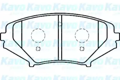 Комплект тормозных колодок, дисковый тормоз KAVO PARTS купить