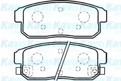 Комплект тормозных колодок, дисковый тормоз KAVO PARTS купить