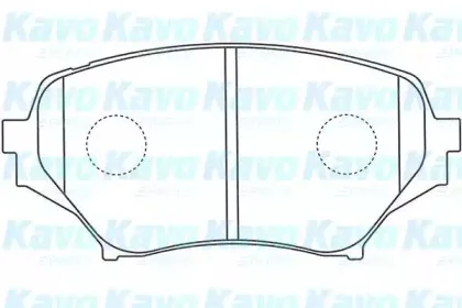 Комплект тормозных колодок, дисковый тормоз KAVO PARTS купить