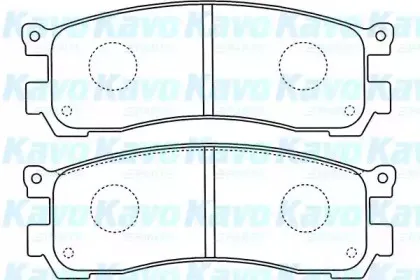 Комплект тормозных колодок, дисковый тормоз KAVO PARTS купить