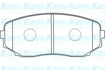 Комплект тормозных колодок, дисковый тормоз KAVO PARTS купить