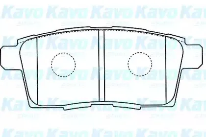 Комплект тормозных колодок, дисковый тормоз KAVO PARTS купить
