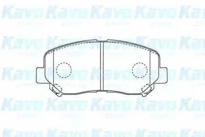 Комплект тормозных колодок, дисковый тормоз KAVO PARTS купить