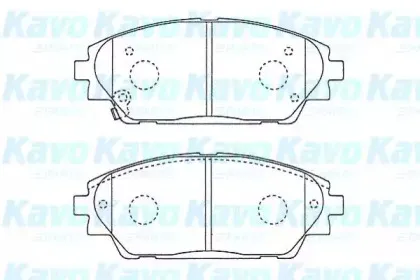 Комплект тормозных колодок, дисковый тормоз KAVO PARTS купить