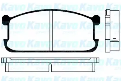 Комплект тормозных колодок, дисковый тормоз KAVO PARTS купить