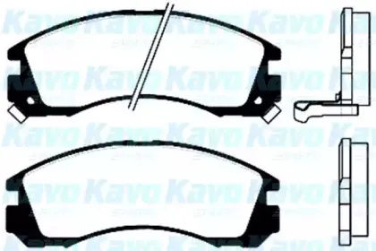 Комплект тормозных колодок, дисковый тормоз KAVO PARTS купить