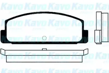 Комплект тормозных колодок, дисковый тормоз KAVO PARTS купить