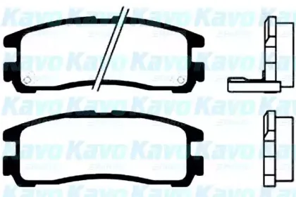 Комплект тормозных колодок, дисковый тормоз KAVO PARTS купить
