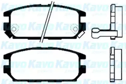 Комплект тормозных колодок, дисковый тормоз KAVO PARTS купить