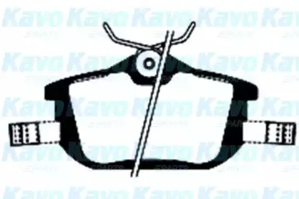 Комплект тормозных колодок, дисковый тормоз KAVO PARTS купить