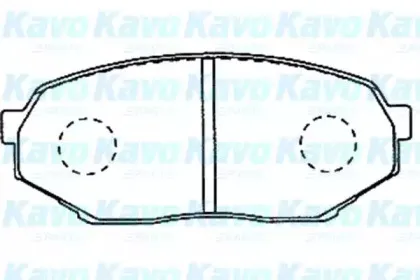 Комплект тормозных колодок, дисковый тормоз KAVO PARTS купить