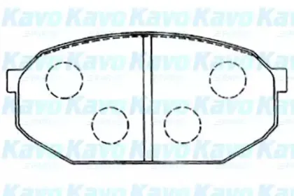 Комплект тормозных колодок, дисковый тормоз KAVO PARTS купить
