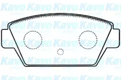 Комплект тормозных колодок, дисковый тормоз KAVO PARTS купить