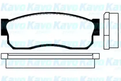 Комплект тормозных колодок, дисковый тормоз KAVO PARTS купить