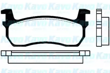 Комплект тормозных колодок, дисковый тормоз KAVO PARTS купить