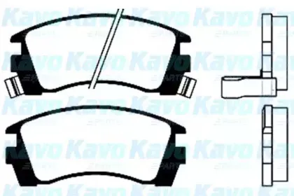 Комплект тормозных колодок, дисковый тормоз KAVO PARTS купить