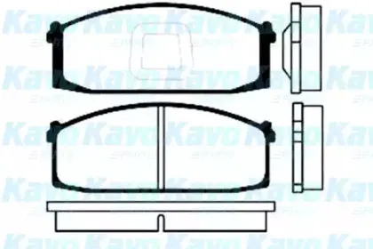 Комплект тормозных колодок, дисковый тормоз KAVO PARTS купить