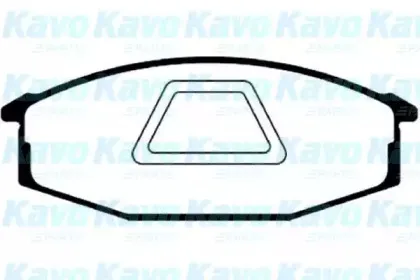 Комплект тормозных колодок, дисковый тормоз KAVO PARTS купить