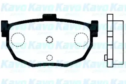 Комплект тормозных колодок, дисковый тормоз KAVO PARTS купить