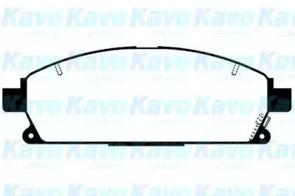 Комплект тормозных колодок, дисковый тормоз KAVO PARTS купить