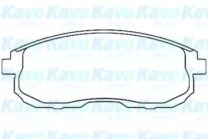 Комплект тормозных колодок, дисковый тормоз KAVO PARTS купить